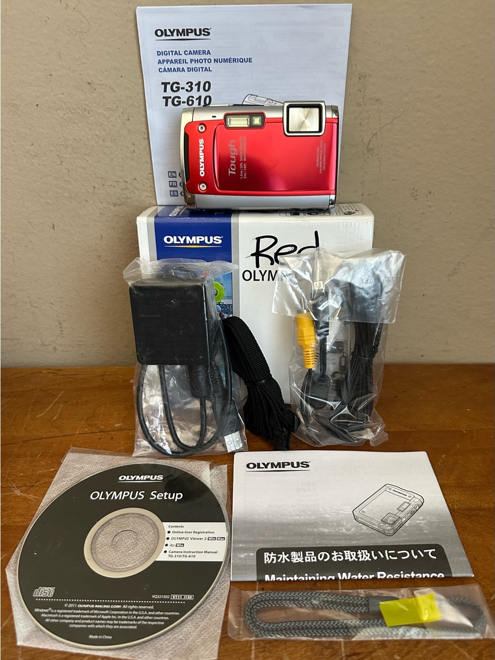 Olympus Tough TG-610 HDMI 14.0MP Rugged Waterproof Digital Compact Camera